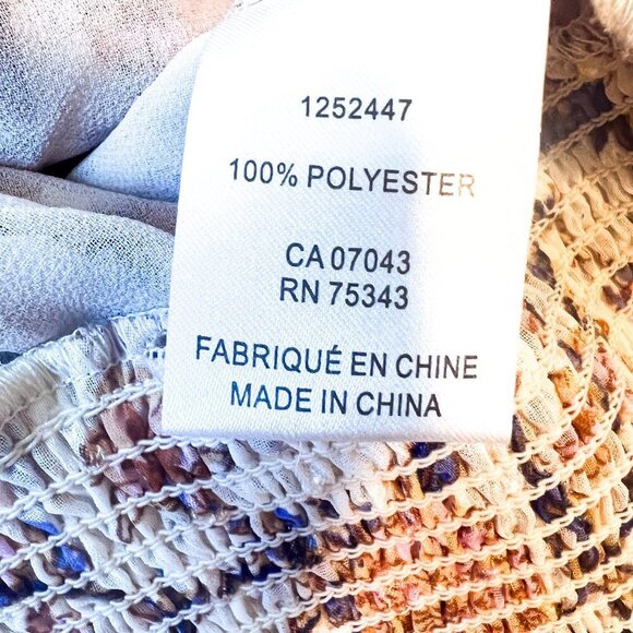 Joie Cream Floral Print Splice Front Blouse Top Size S - Picture 10 of 11